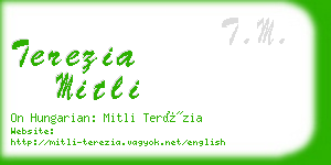 terezia mitli business card